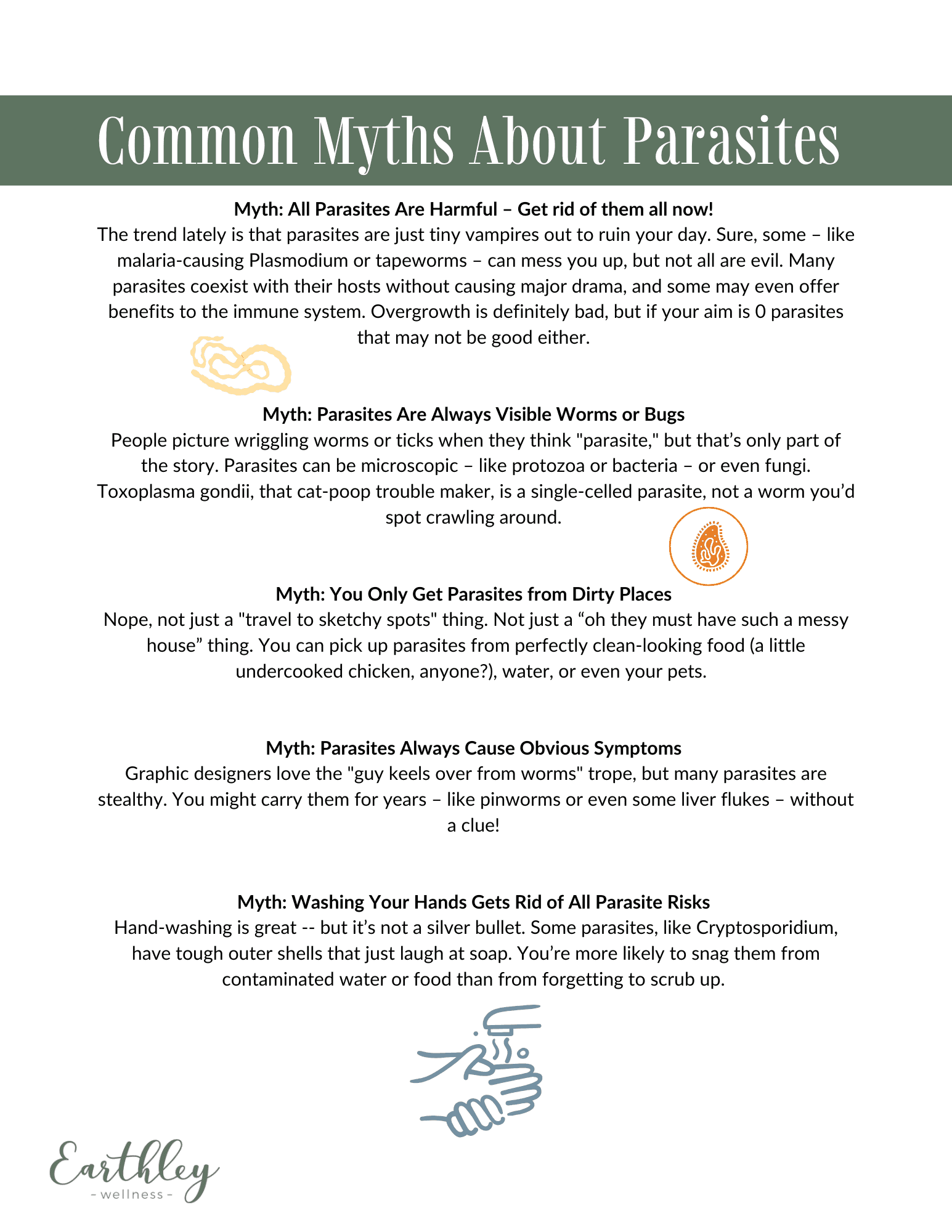 Parasite Detox Quickstart Guide page 10 showing cleanse timeline and supplement dosage details