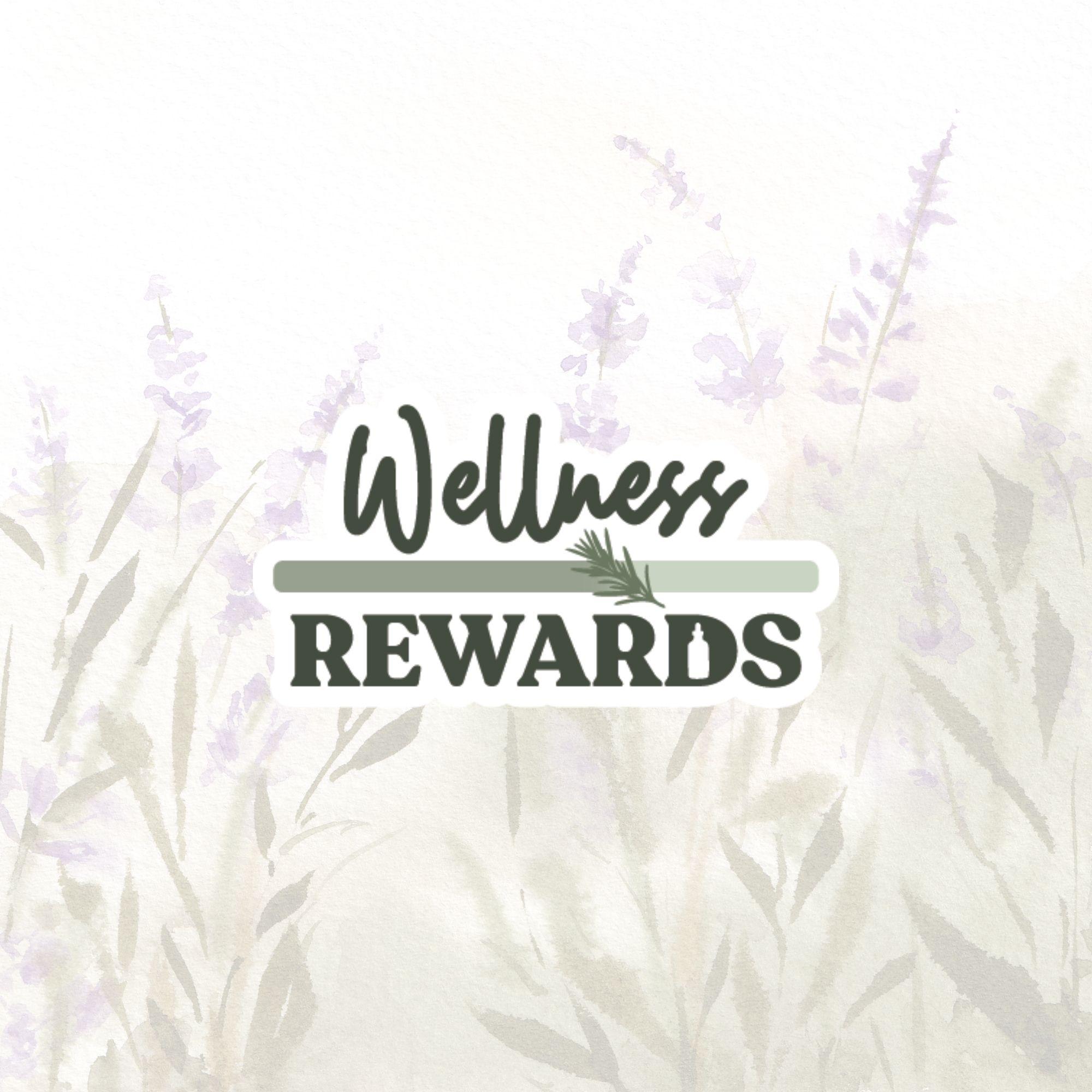 Earthley Wellness Rewards program logo with lavender watercolor background