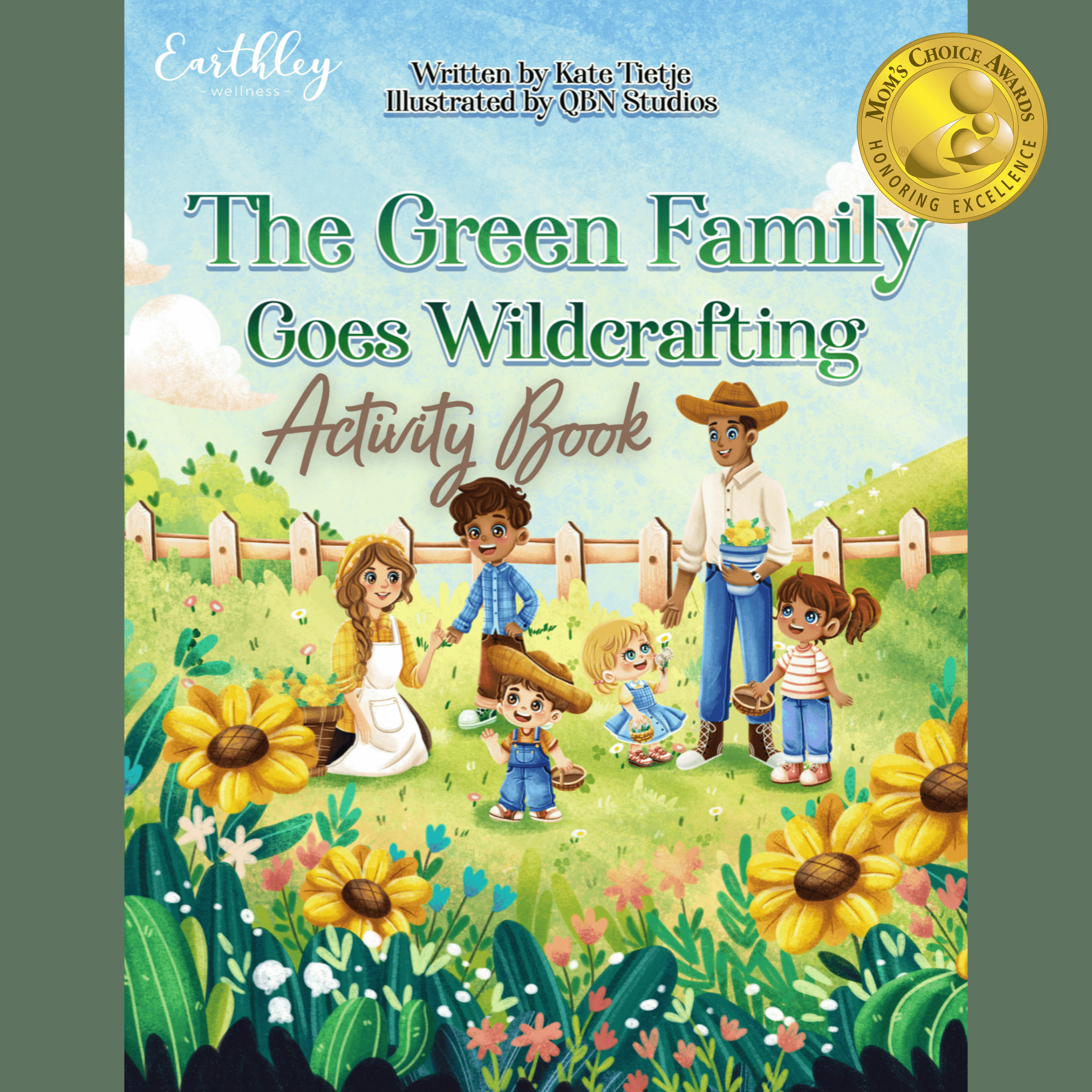 green family wildcrafting activity guide with award educational guide